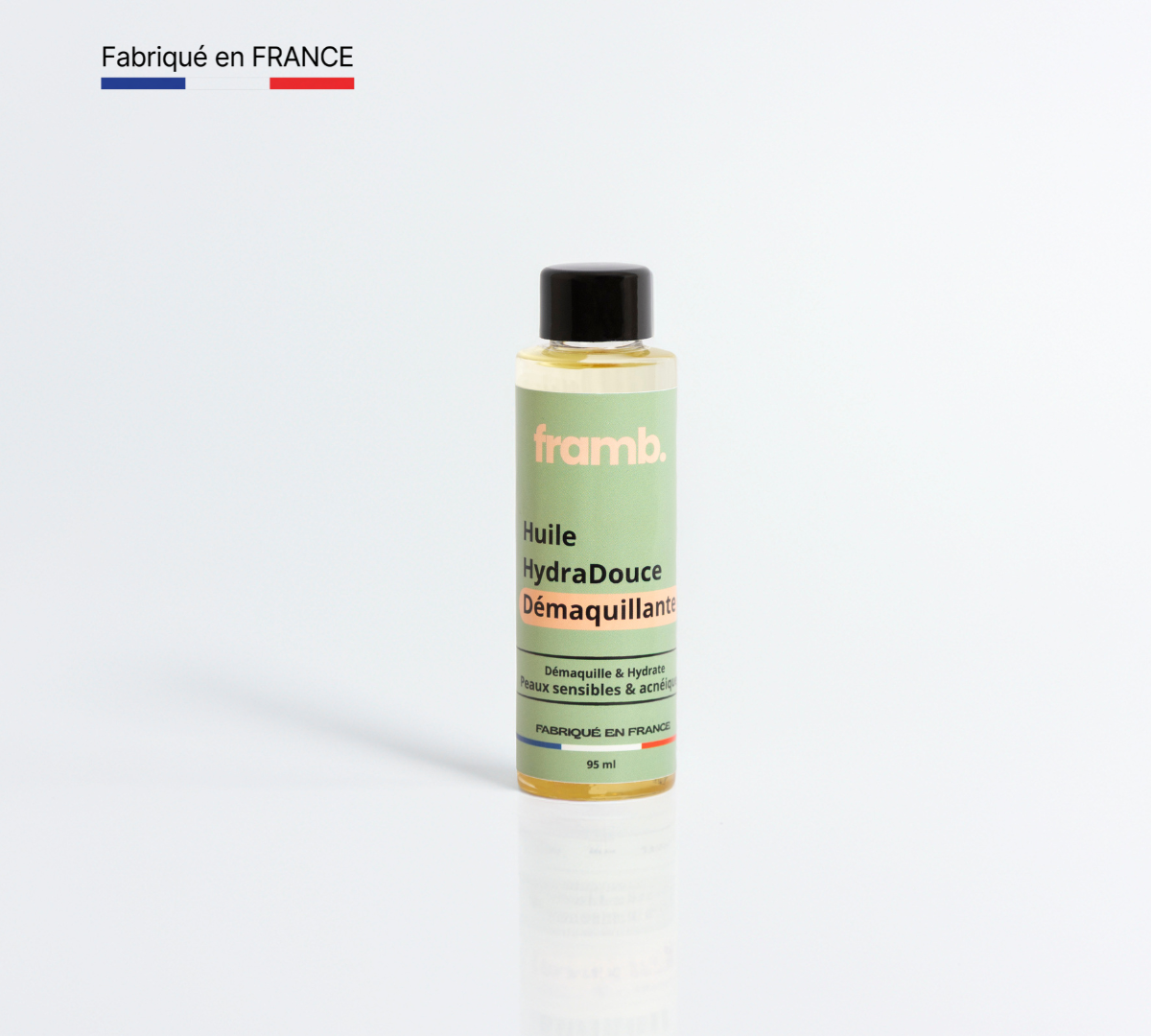 Huile HydraDouce Démaquillante Framb - Soin visage naturel démaquillant doux