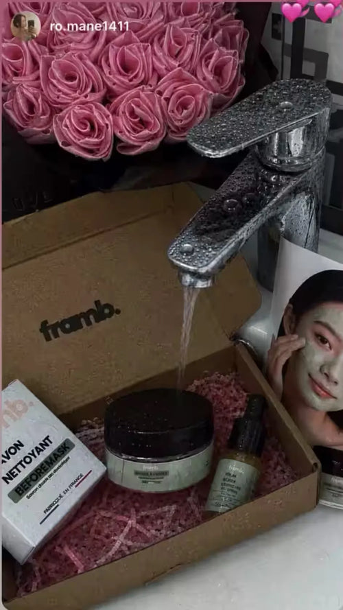 Photo de Romane, cliente Framb, avec la routine anti-imperfections