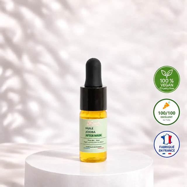 Huile de jojoba visage Framb 10 ml, bio, vegan, fabriquée en France